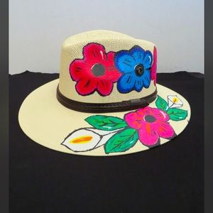 Mexican hand-painted hat